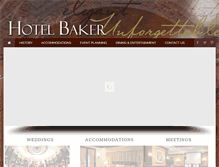 Tablet Screenshot of hotelbaker.com
